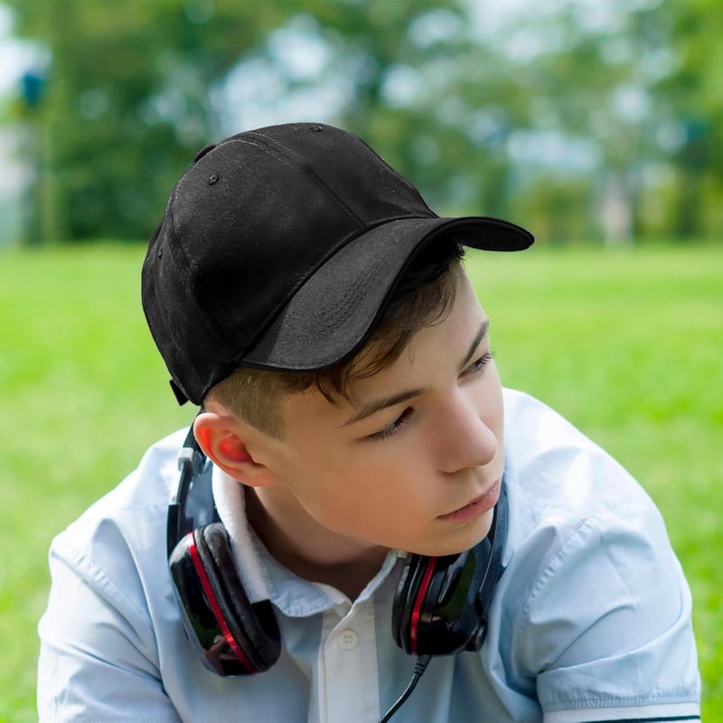 Beieverluck 4 Pieces Toddler Baseball Hat Kid Baseball Cap Washed Cotton Adjustable Caps Hats for Boys Girls - Image 5